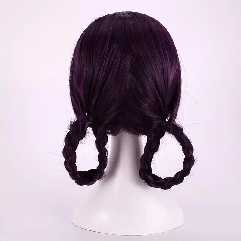 FGO Fate Grand Order Shuten douji Zombie Wig Cheongsam Braids Cosplay Synthetic Purple Hair Cosplay Wigs