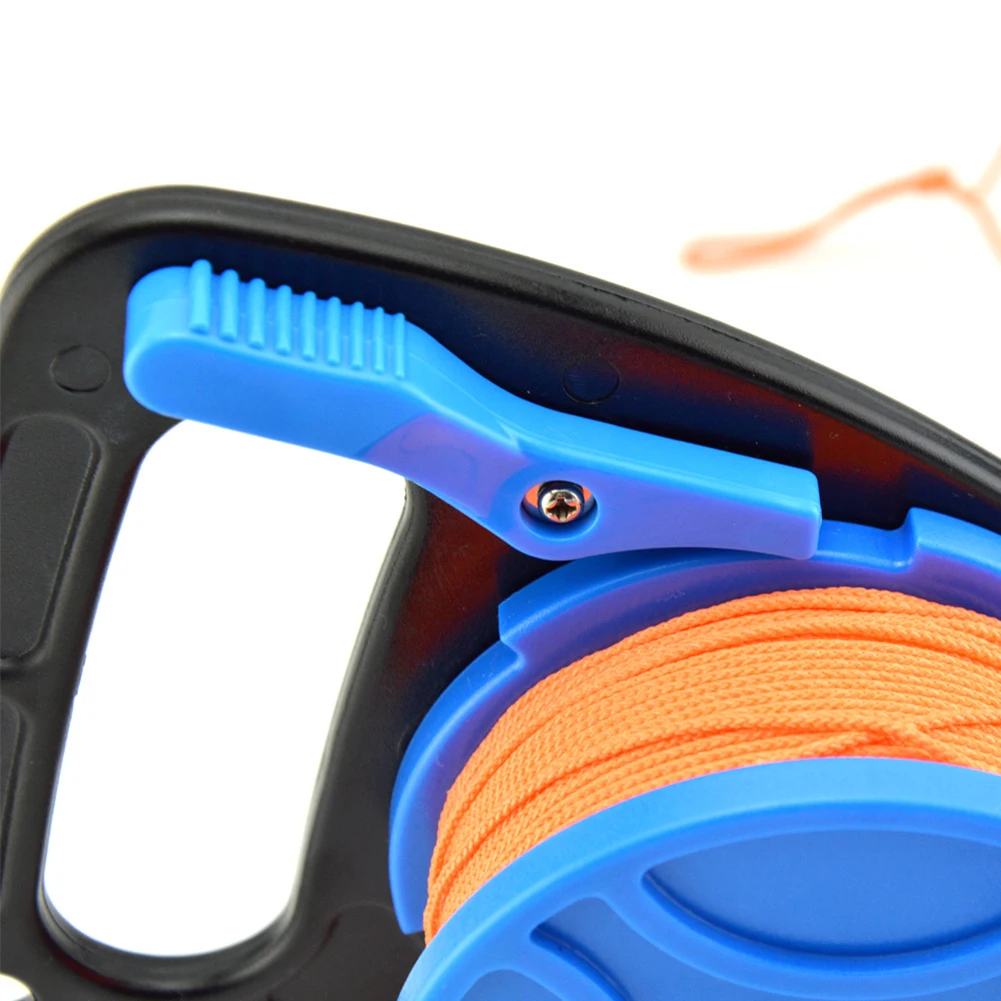 Rope Spool Scuba Diving Reel 46m 83 Plastic Diving Reel Accessory Scuba Accessory Thumb Finger Brake Visible Line Underwater view 5
