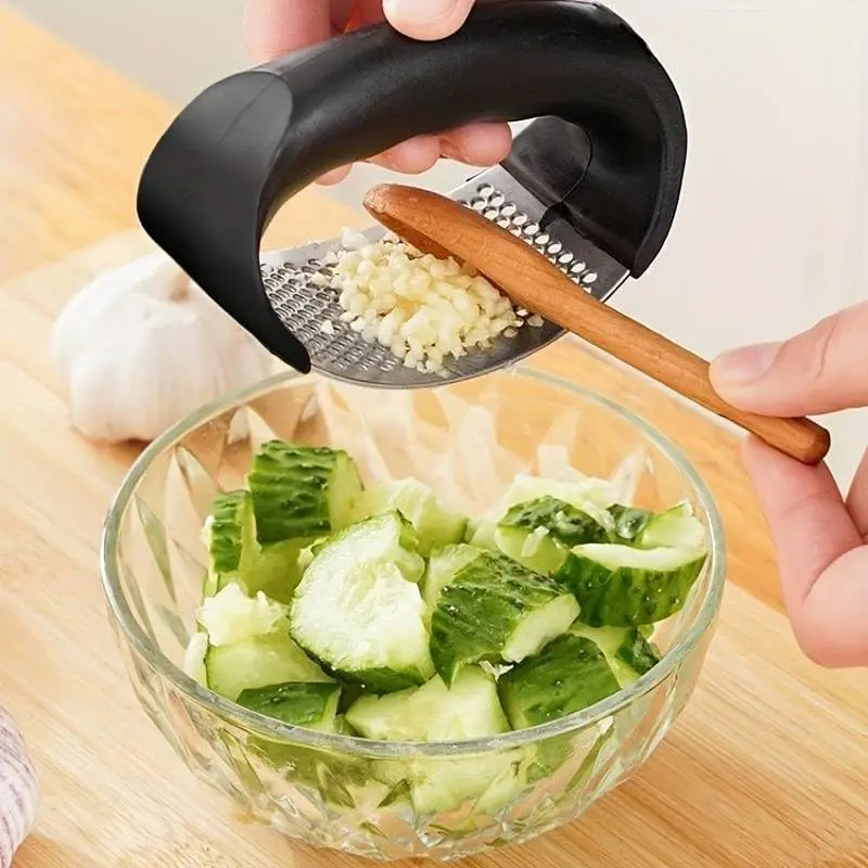 

Garlic Press Stainless Steel Metal Vegetable Mincer Washable Garlic Crusher Kitchen Stuff Cooking Kitchen Gadgets Tools