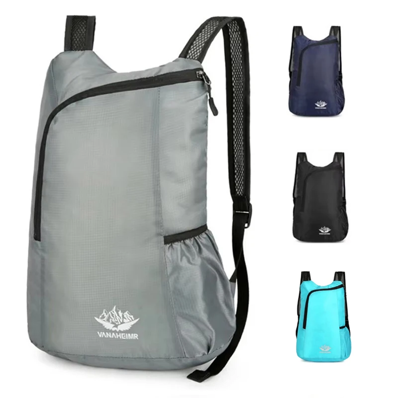 2025 New Outdoor Folding Bag Cycling Sports Backpack Lightweight Large Capacity Waterproof Camping Hiking Day Bag