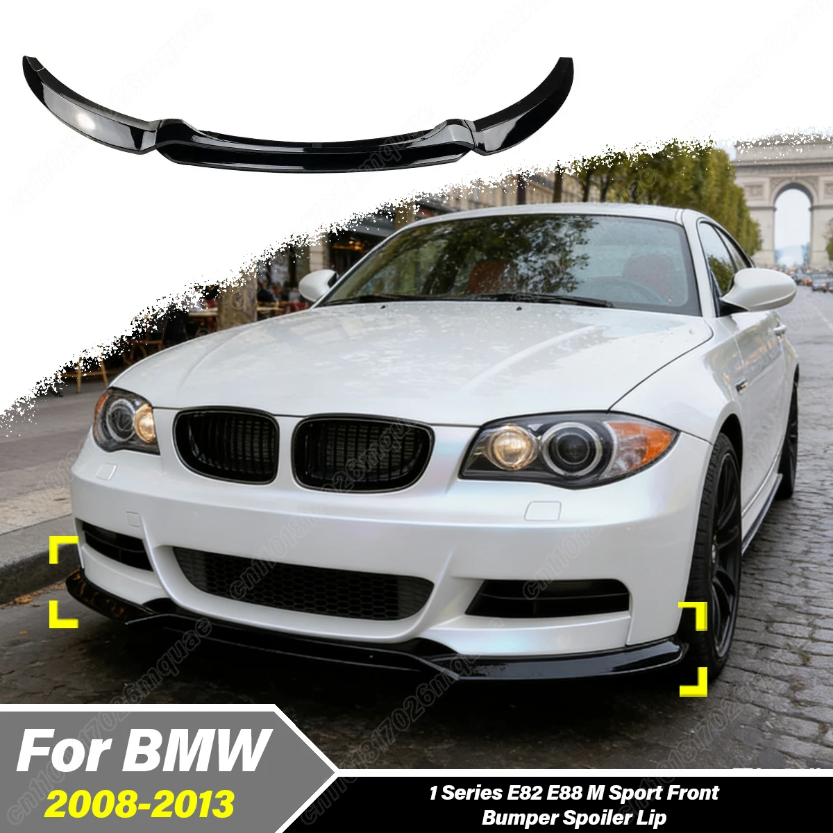 

Для BMW E82 E87 E88 2007-2013: Декоративная накладка-сплиттер на передний бампер автомобиля