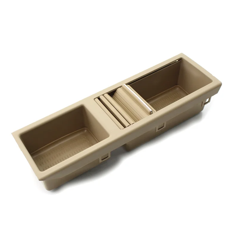 

AU28-Center Console Storage Trays Replacement For BMW E46 3 Series Drink Holder 51168248504 51168217953