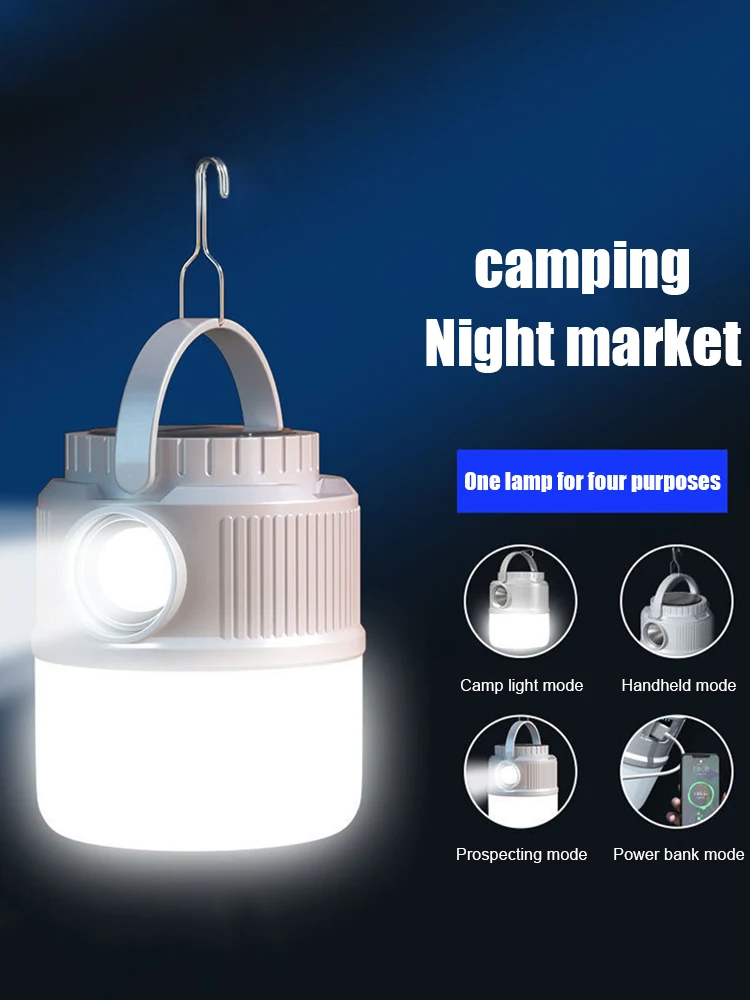 Torcia portatile multifunzionale da campeggio 450LM per escursionismo, picnic, barbecue