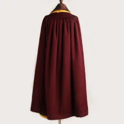 Chinese Tibetan Buddhist Monk's Robes Lama Clothes Winter Dagang Thick Cloak Cape Meditation Manteau Men Women