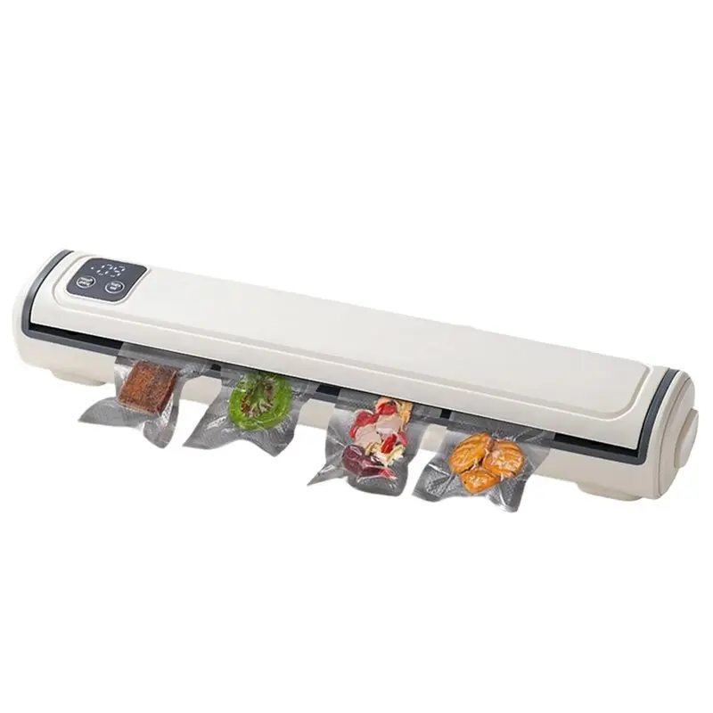 

New Shown-Vacuum Sealing Machine Portable Food Storage Sealer With Bags For Dry/Wet Items Freshness Preservation-US Plug Packagi
