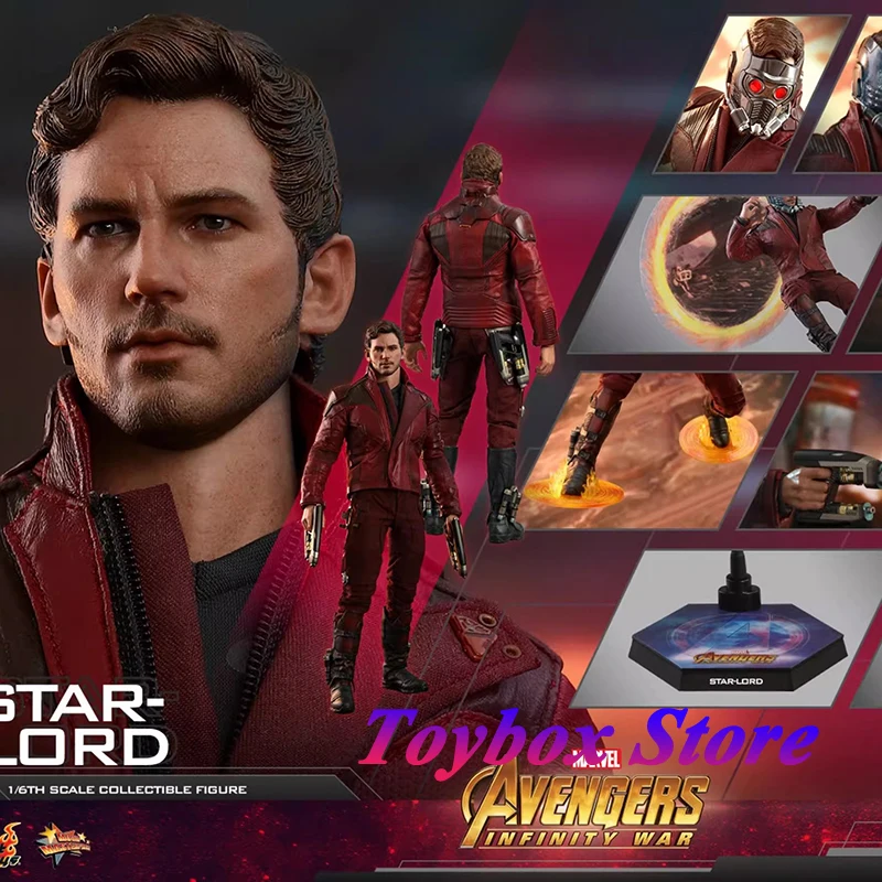 

HOTTOYS HT MMS539 1/6 Звездный Лорд Мстители Бесконечная война Фильм Фигурка Фанаты Коллекционная Нежная 12-дюймовая модель солдата Кукла