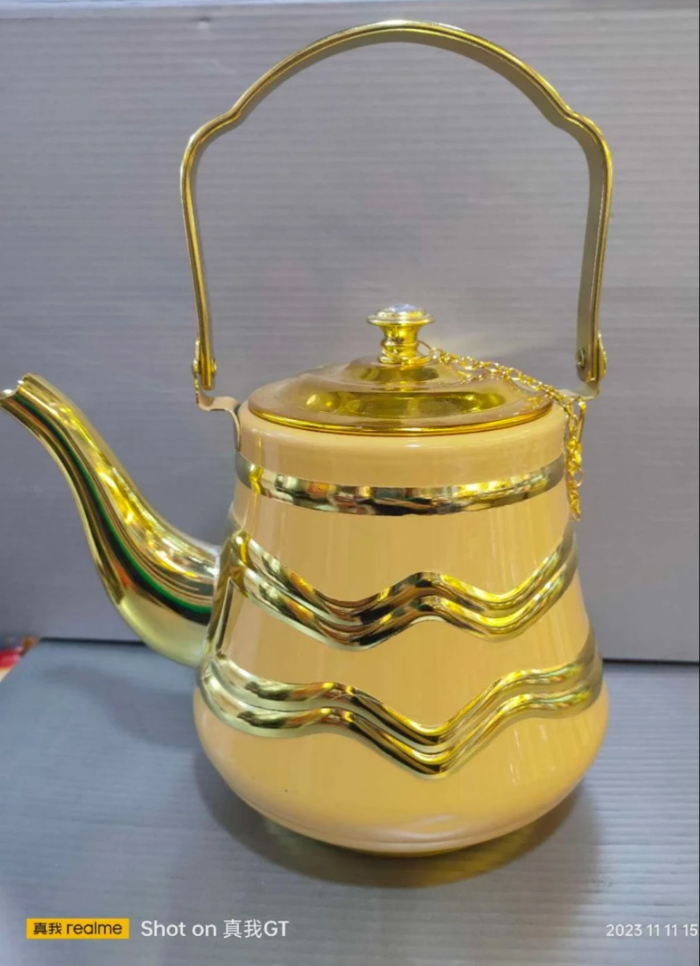 Xinjiang Ethnic Characteristic Stainless Steel Craft Tea Pot