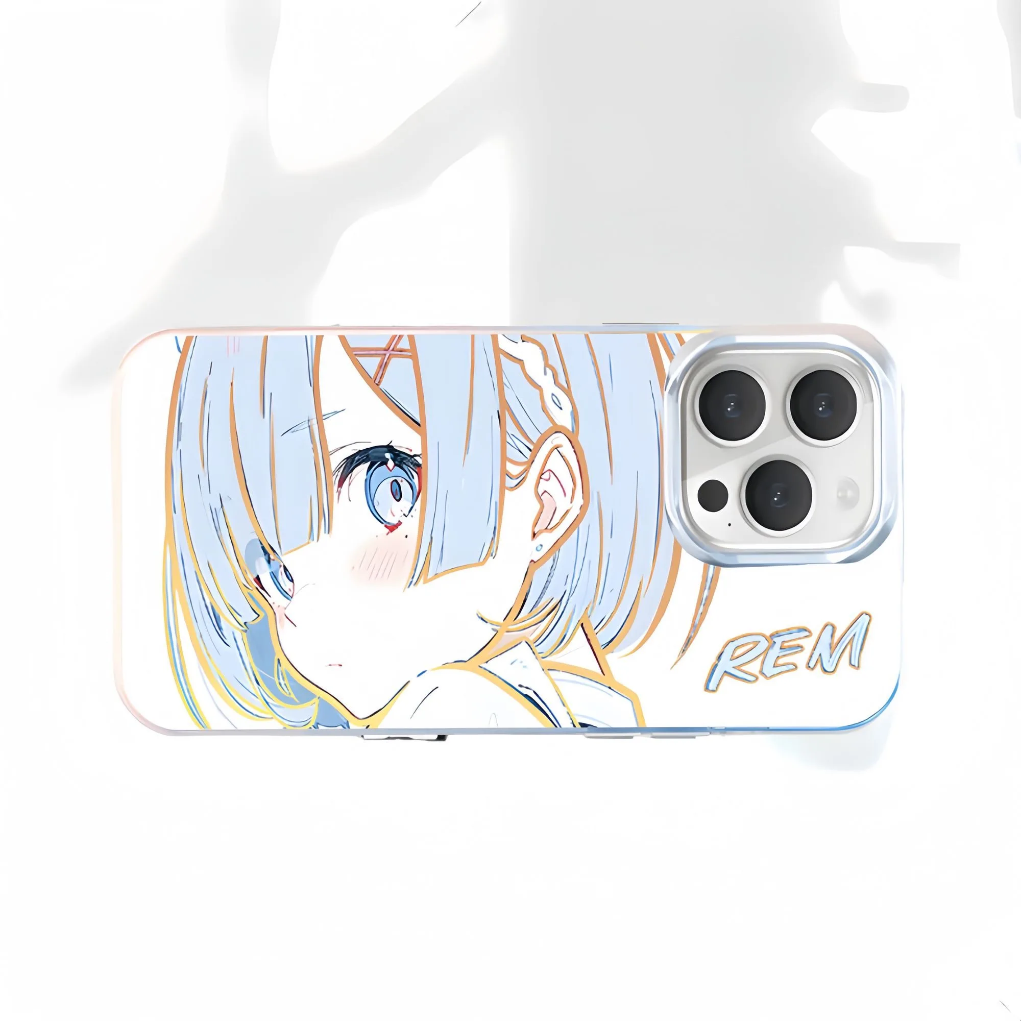 

luxury anime Re Life in a different world from zero Rem Soft Case protection for iPhone 11 12 13 14 15 plus 16 Pro Max X Coque