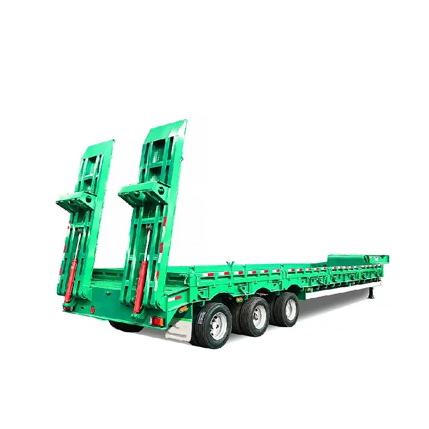 Factory Direct Supply 14.5m 3 axles used low bed trailer For Africa market lowbed semitrailer