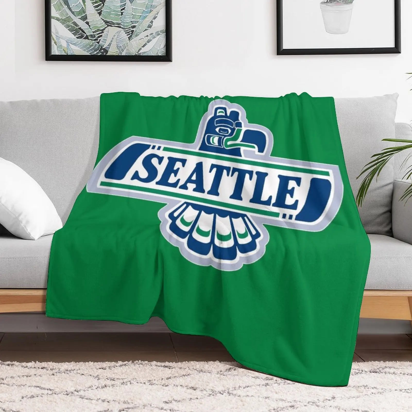 Seattle Thunderbirds Throw Blanket Warm manga Blankets