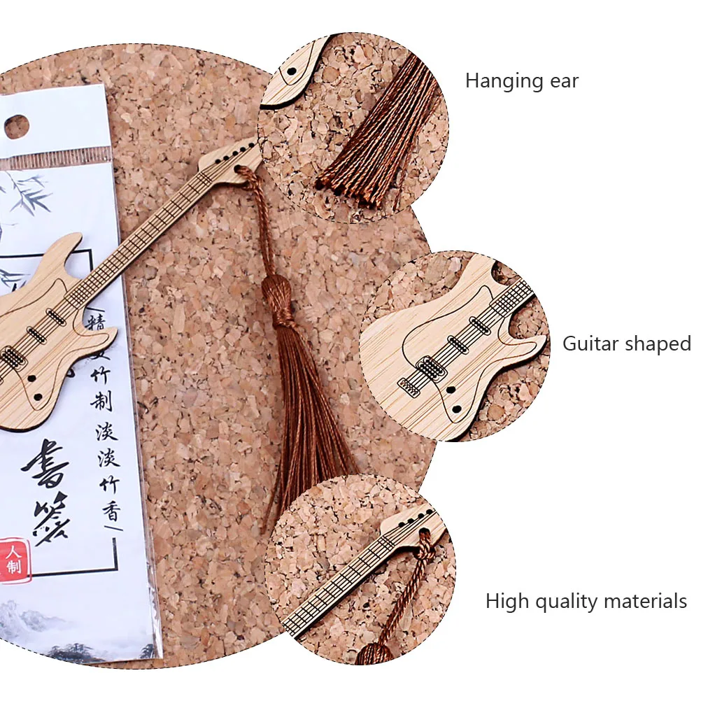 

Guitar Bookmark Music Decor Souvenirs Vintage Bookmarks Decoration Inspired Commemorate