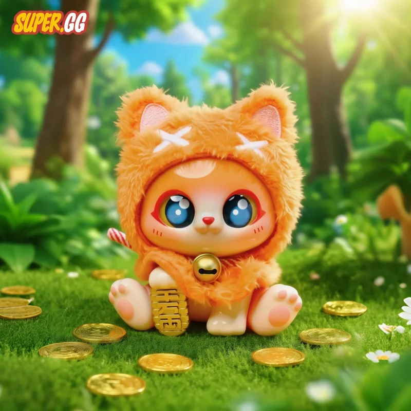 Supergg Picoco Lucky Cloak Cat Series Trendy Blind Box Toys Wealth