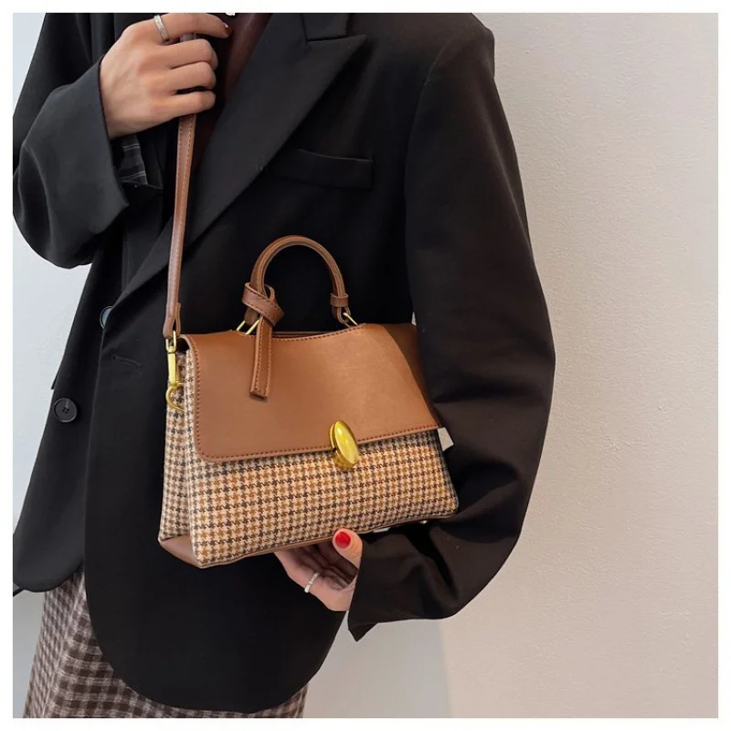 

Женская сумка из кожи с географическим принтом и модным винтажным повседневным стилем в стиле Парижа