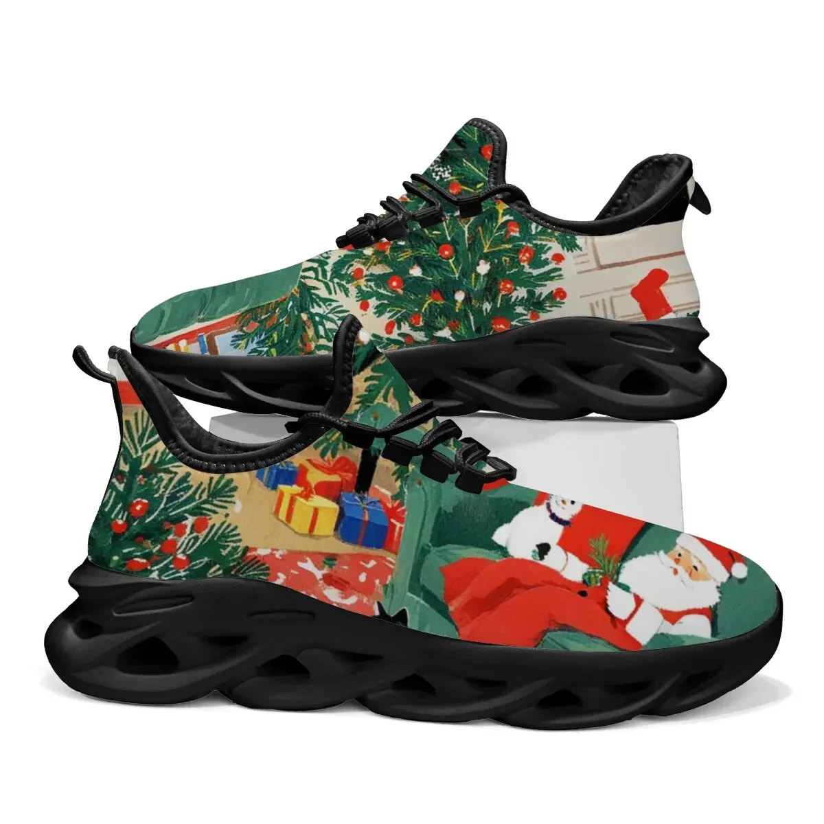 2025 جديد أحذية رياضية رجالي عيد الميلاد عادية خفيفة الوزن رياضة التدريب المشي عدم الانزلاق أحذية الجري الرياضية مريحة للرجال #1