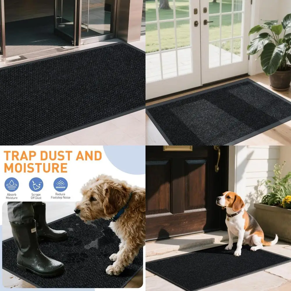 

Customizable Non-Slip Indoor/Outdoor Entrance Mat, 4ft x 7ft, Commercial Grade Easy Clean, Low-Profile Door Mat for Enhanced Tra
