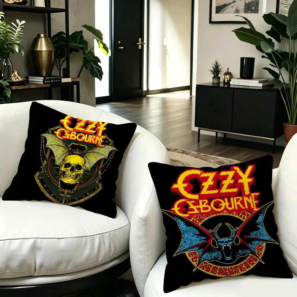 Ozzy Osbourne Logo Anime Pillowcases Home Bedding Decorative Pillow Cover Wedding Super Soft Pillow Case