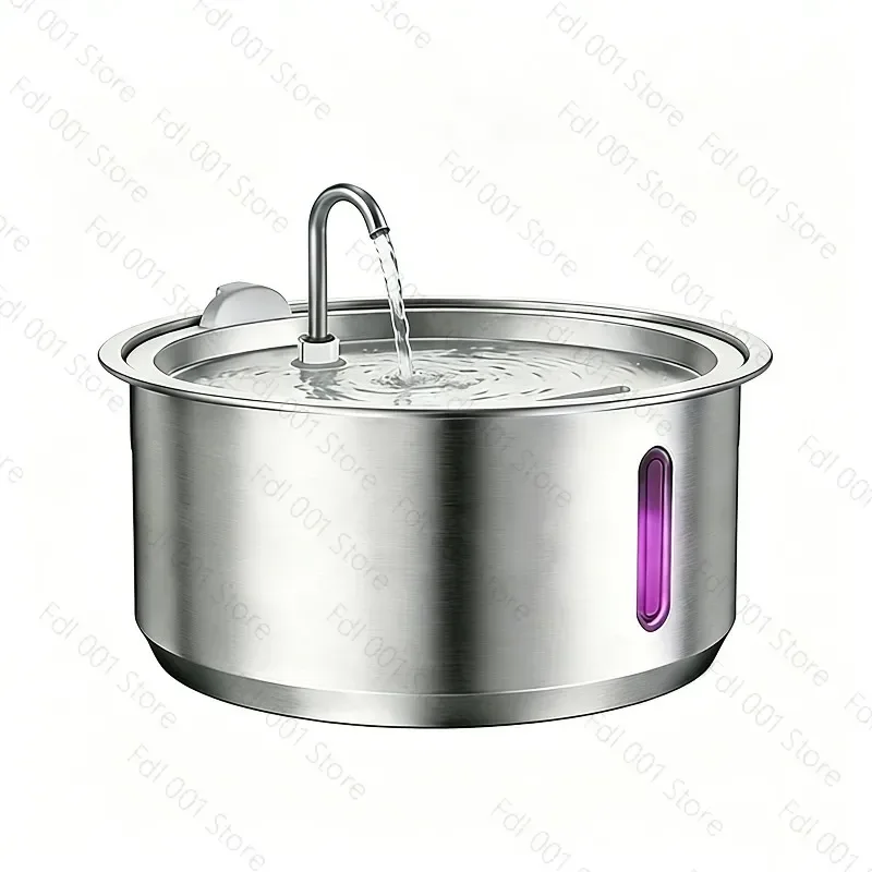Large Capacity Stainless Steel Pet Water Dispenser with Smart Circulation Filtration for Dogs And Cats Sterilization Feature