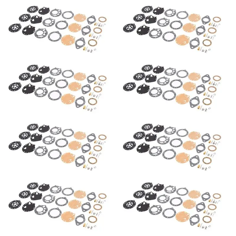 A95E-24Sets Carburetor Carb Repair Rebuild Kit For 08S 08SE 08SEQ 070 090 TS350 TS360 Tillotson RK-114HL Chainsaw