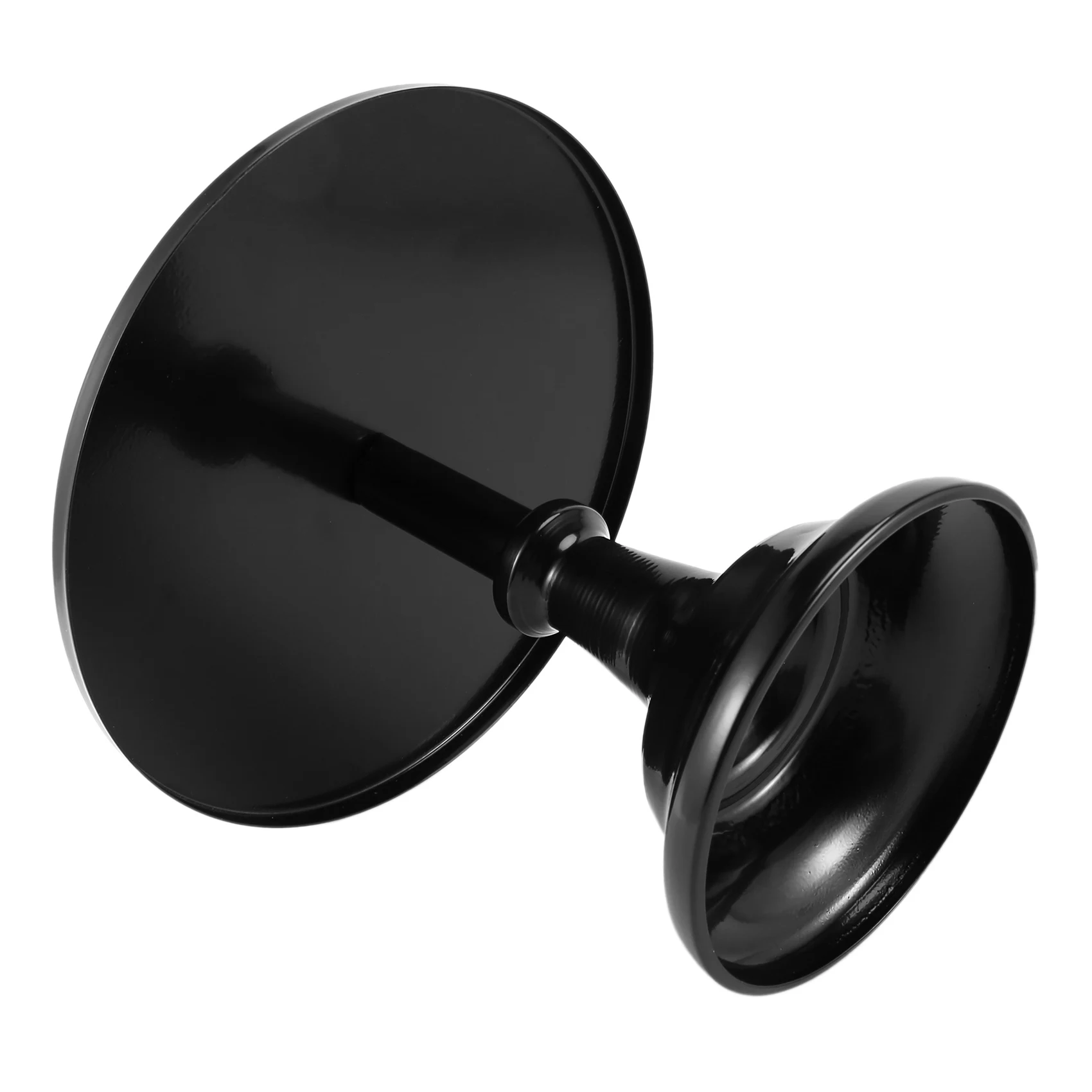 حامل كعكة مستدير من الحديد مقاس 12 بوصة، حامل حلوى بقاعدة، حفل زفاف وأعياد الميلاد - أسود