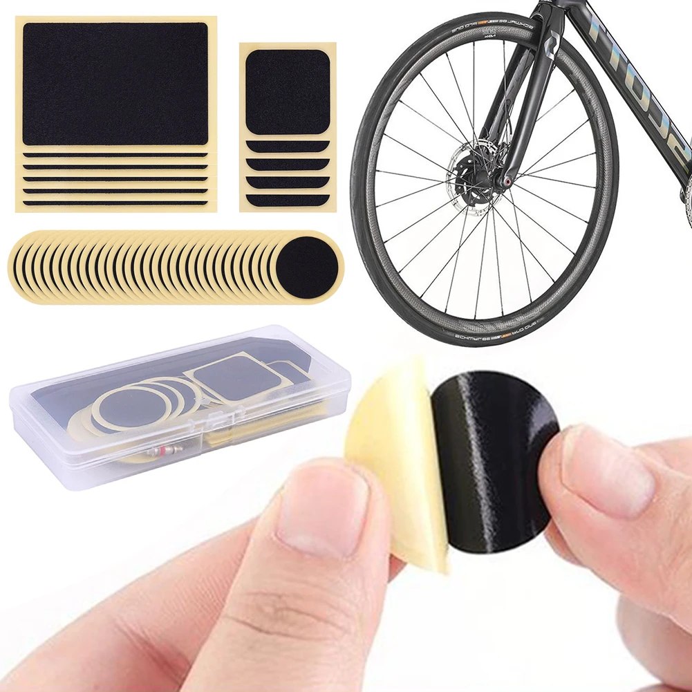 Bicycle Tire Repair Tool Glue Free Tire Patch Bicycle Puncture Repair Kit Rubber Puncture Patches Mountain Bike Accessories