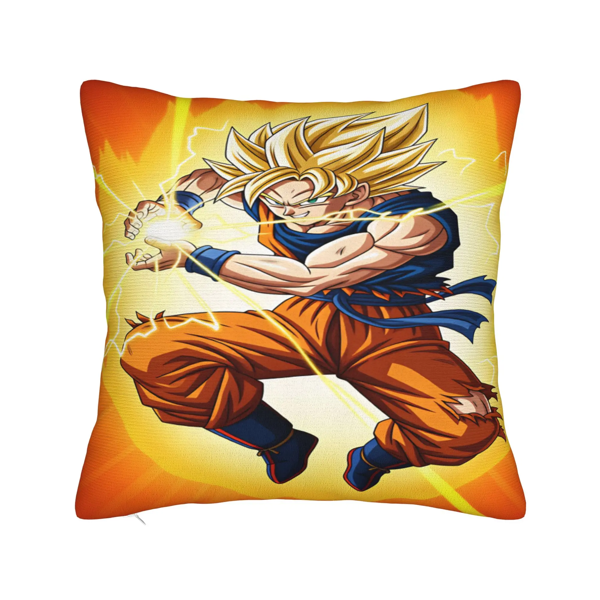 Pillow Cover Son Goku Dragons Balls Funny Pillow Case For Living Room Sofa Pillowcases