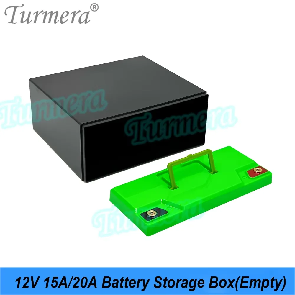 Turmera 12 V 15 A 20 A Batterie-Aufbewahrungsbox mit Hand-M5-Schraube für DIY 18650 32700 33140 12 V 24 V unterbrechungsfreie Stromversorgung
