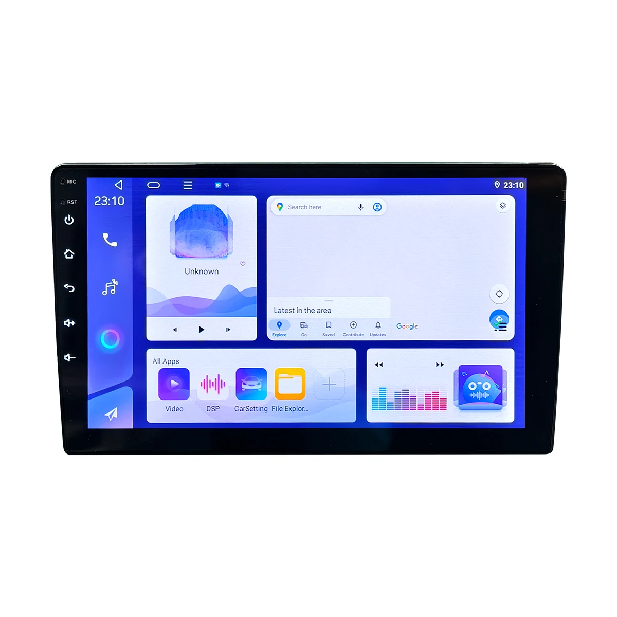 Android 2 Din Car DVD Player 7/9/10 Inch 4+64GB Touch Screen Car Radio GPS Navigation with Carplay for AHD Resolution