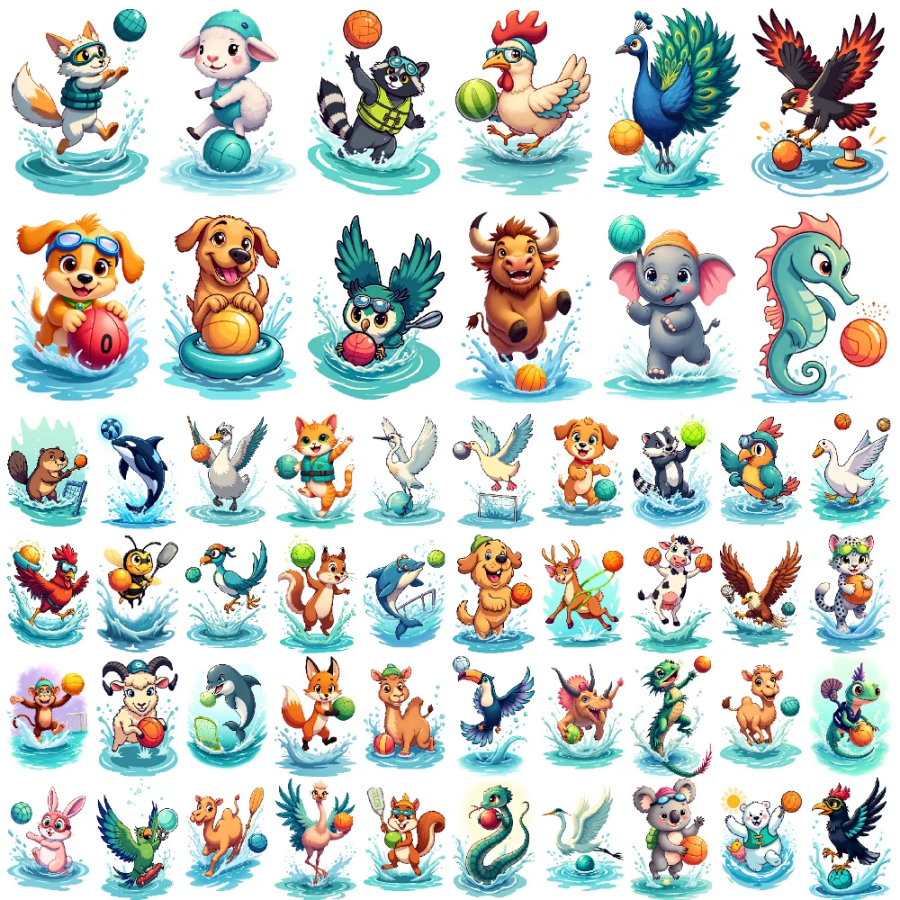 

54 шт., временные татуировки, шарики с животными, временные татуировки, наклейки, персонажи мультфильмов, мультфильмы для мальчиков, руки, дети