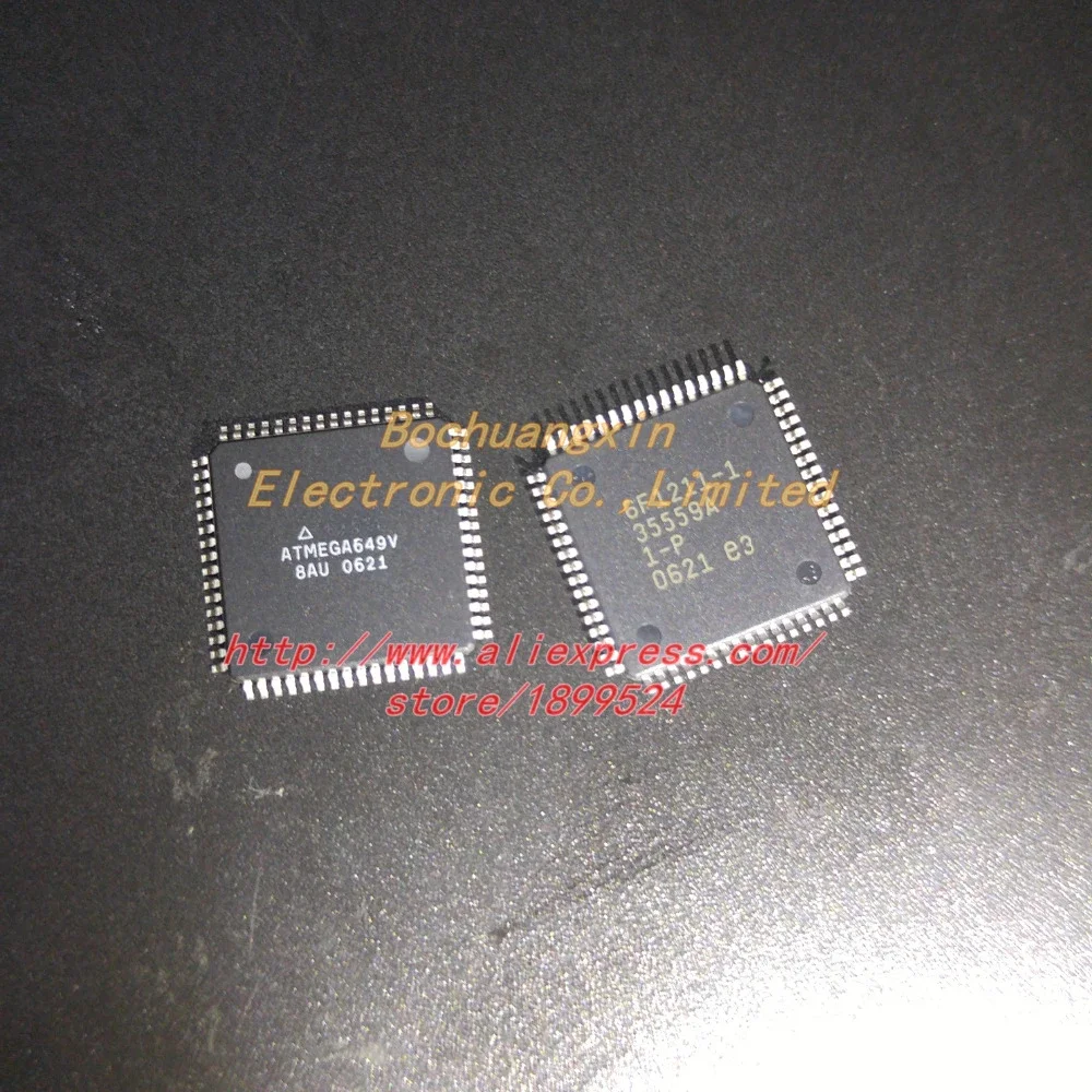 Free Shipping!  ATMEGA649V-8AU ATMEGA649V 8AU 8-bit Microcontroller with In-System Programmable Flash QFP-64