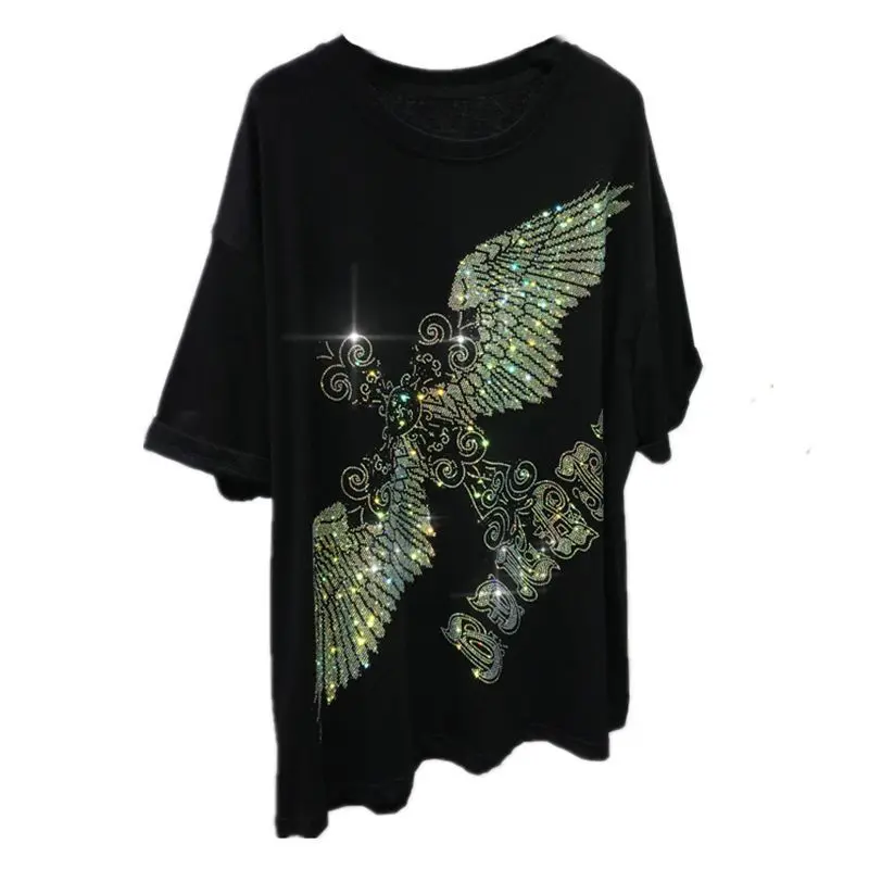 

Men's Gay Versatile Eagle Short-sleeved T-shirt Loose Maillard Slim Pullover Top
