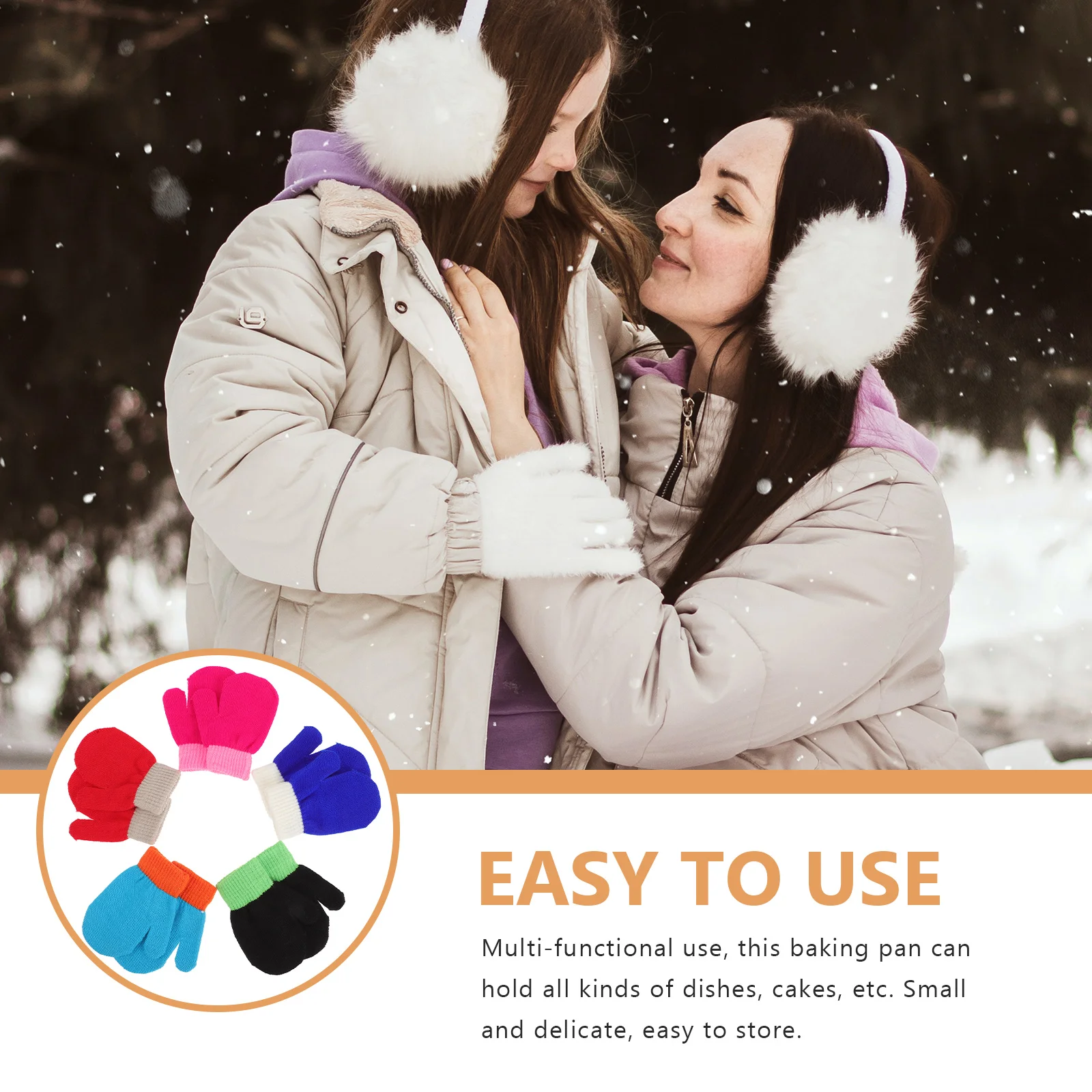 

5Pairs Winter Gloves Kids Accessories Warm Knitted Gloves Durable Comfortable Daily Use Kids Accessories Children Accessory