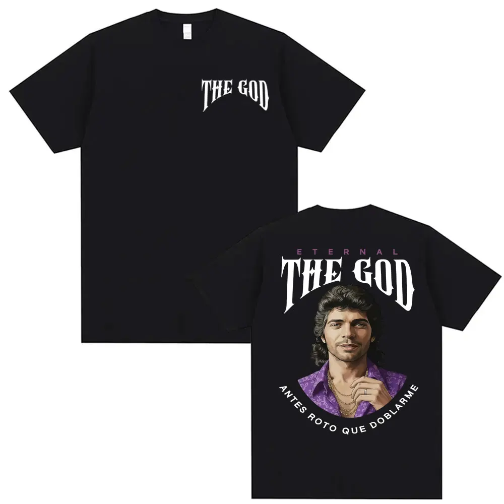Camisetas con gráfico de Camarón De La Isla Eternal The God para hombre y mujer, camiseta informal de algodón Y2K de manga corta, estilo moderno, top oversize
