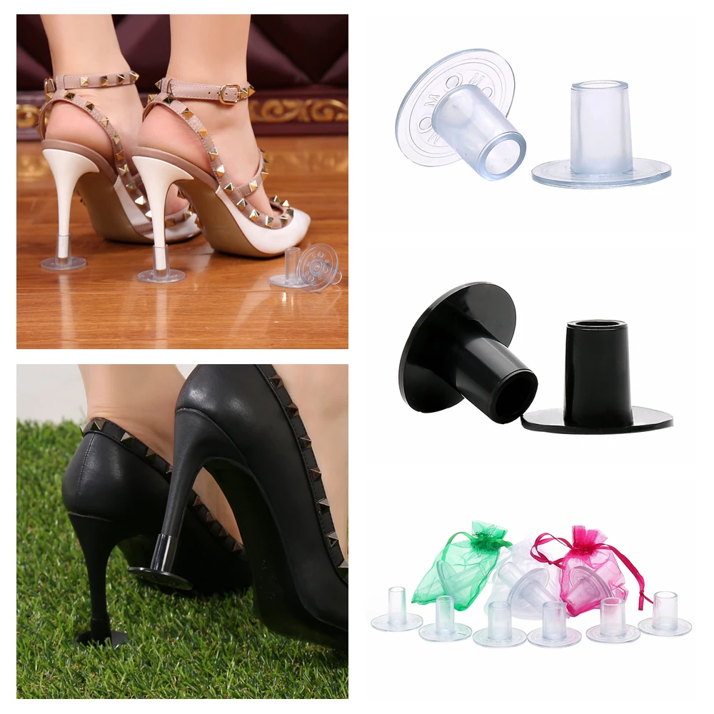

100 Pairs/Lot High Heel Protectors Perfect for Outdoor Weddings Events Anti-Slip Heel Stoppers Stop Sinking at Grass and Cracks