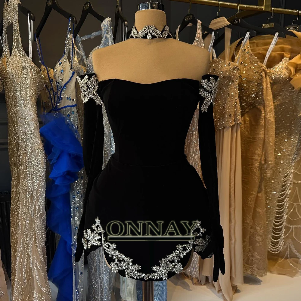 

Классические платья для встречи выпускников с открытыми плечами по индивидуальному заказу для женщин, полное праздничное платье со стразами, Vestidos De Gala