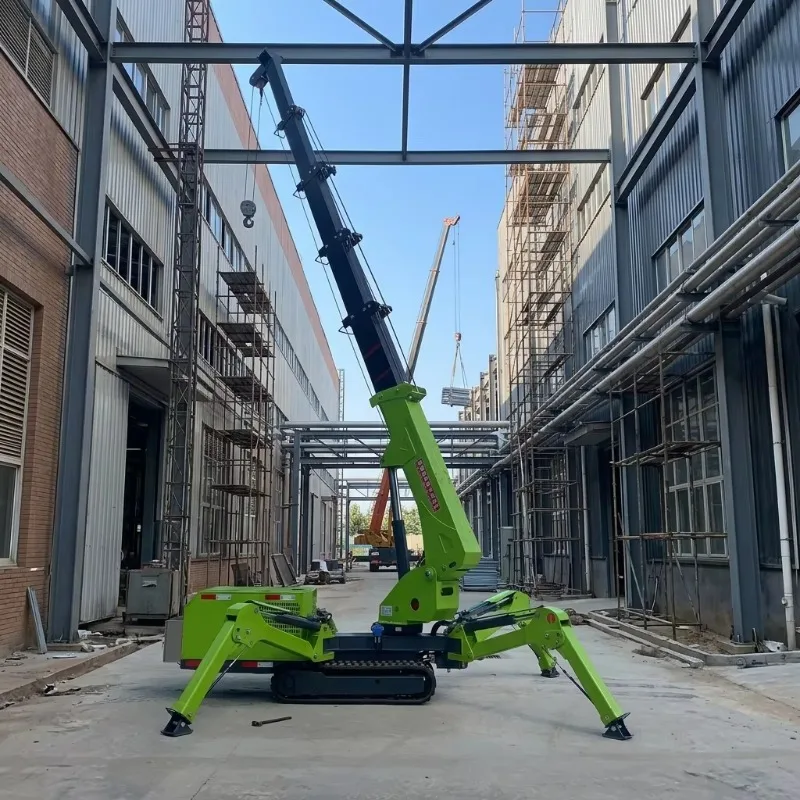 Flexible Spider Crane 4 Ton Crawler Type Crane Portable Lifting Equipment for Narrow Access Construction Projects