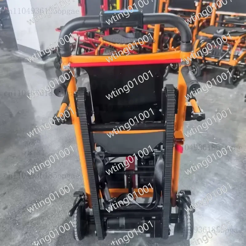 for Electric Stair Climbing Wheelchair Automatic Crawler Lift Chair for Elderly Disabled People Up and Down Stairs Mobility