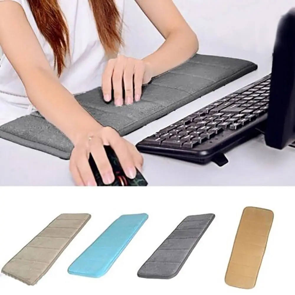 60x20cm Size Keyboard Elbow Pad Anti-slip Base Memory Cotton Computer Wrist Mat Ultra Soft Gift Packaging Cotton Wrist Rest