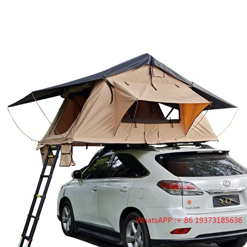 

Custom Manufacturer Waterproof Roof Top Tent Retractable Folding Hard Shell Fiberglass Rooftop Tent for 1-4 Person