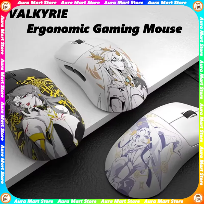 VALKYRIE M3pro Ergonomic Gaming Mouse Wireless Bluetooth Tri-mode PAW3950 8000Hz 8K Mice Customized PC Accessories Gifts