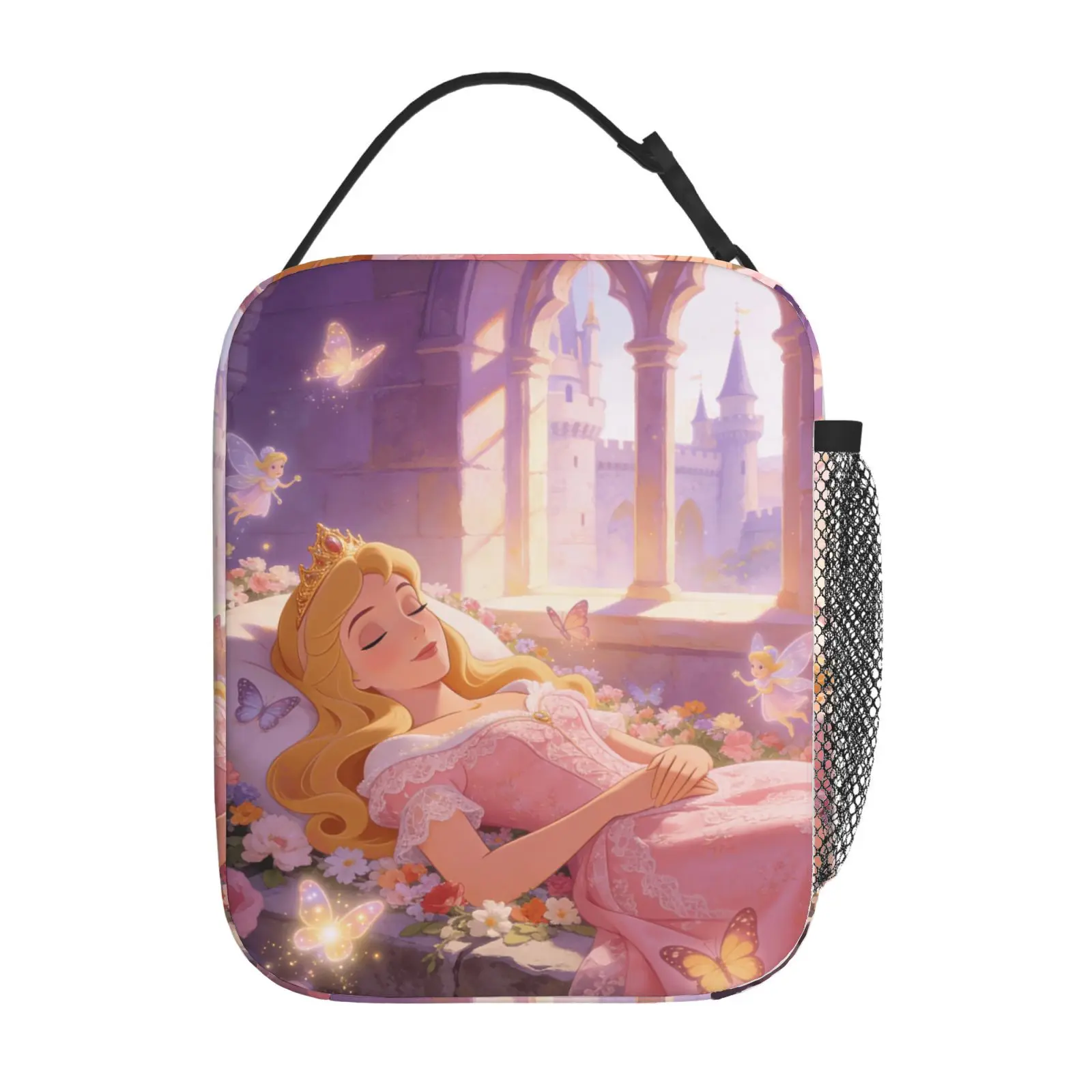 

1 шт. Милая сумка для обеда в стиле Спящей красавицы Авроры, подходит для повседневного использования, сумка для обеда на работу, подарок.