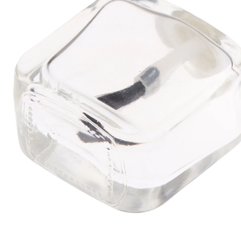 1pcs 10ml Clear Glass Empty Nail Polish Bottle With Brush Cap For Nail Gel Nail Oil Professional Nail Art Tools