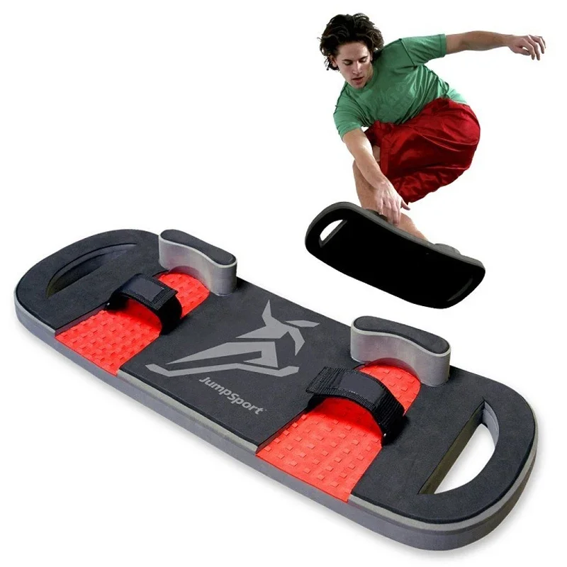 EVA Foam Trampoline Bounce Board Flexboard with Adjustable Hook & Loop Foot Straps, Trampoline Trick Board for Skateboard