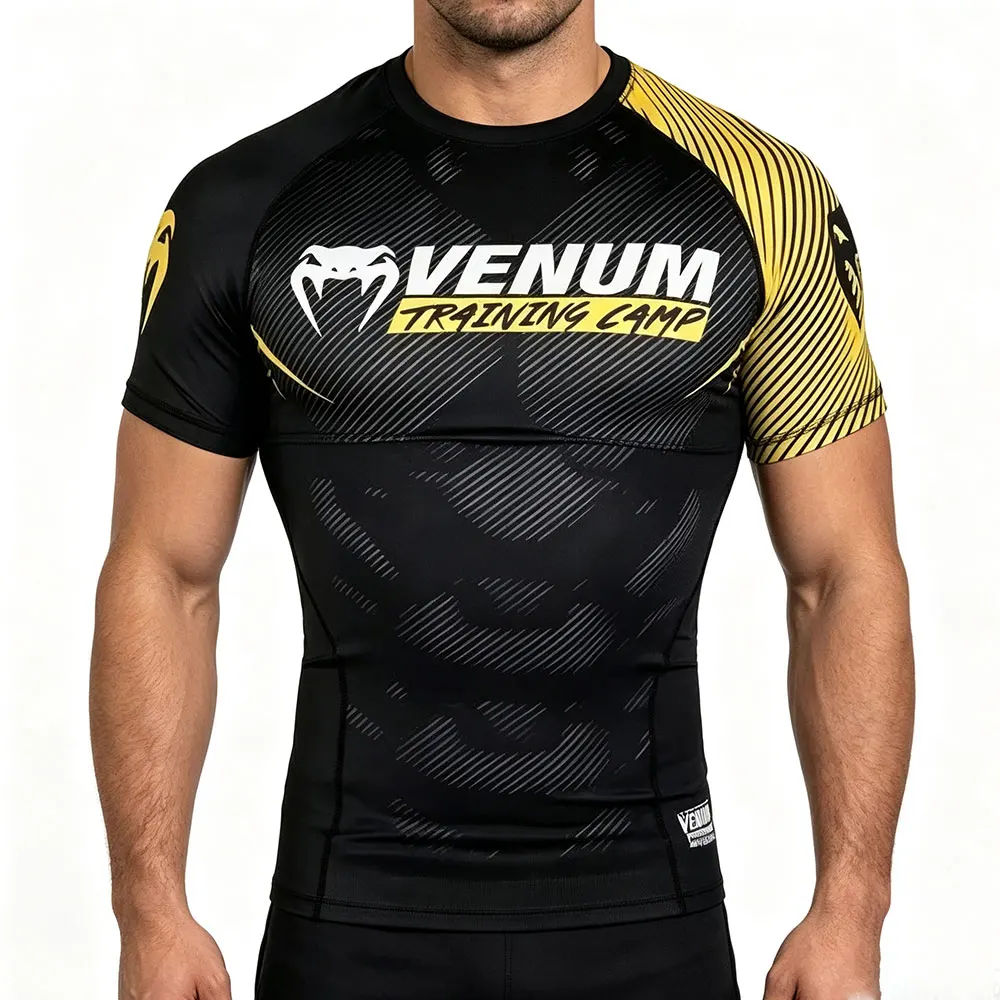 MMA Boxing 3D Printed T-shirts Men's Muay Thai Outfit Wrestling Skinny Jerseys