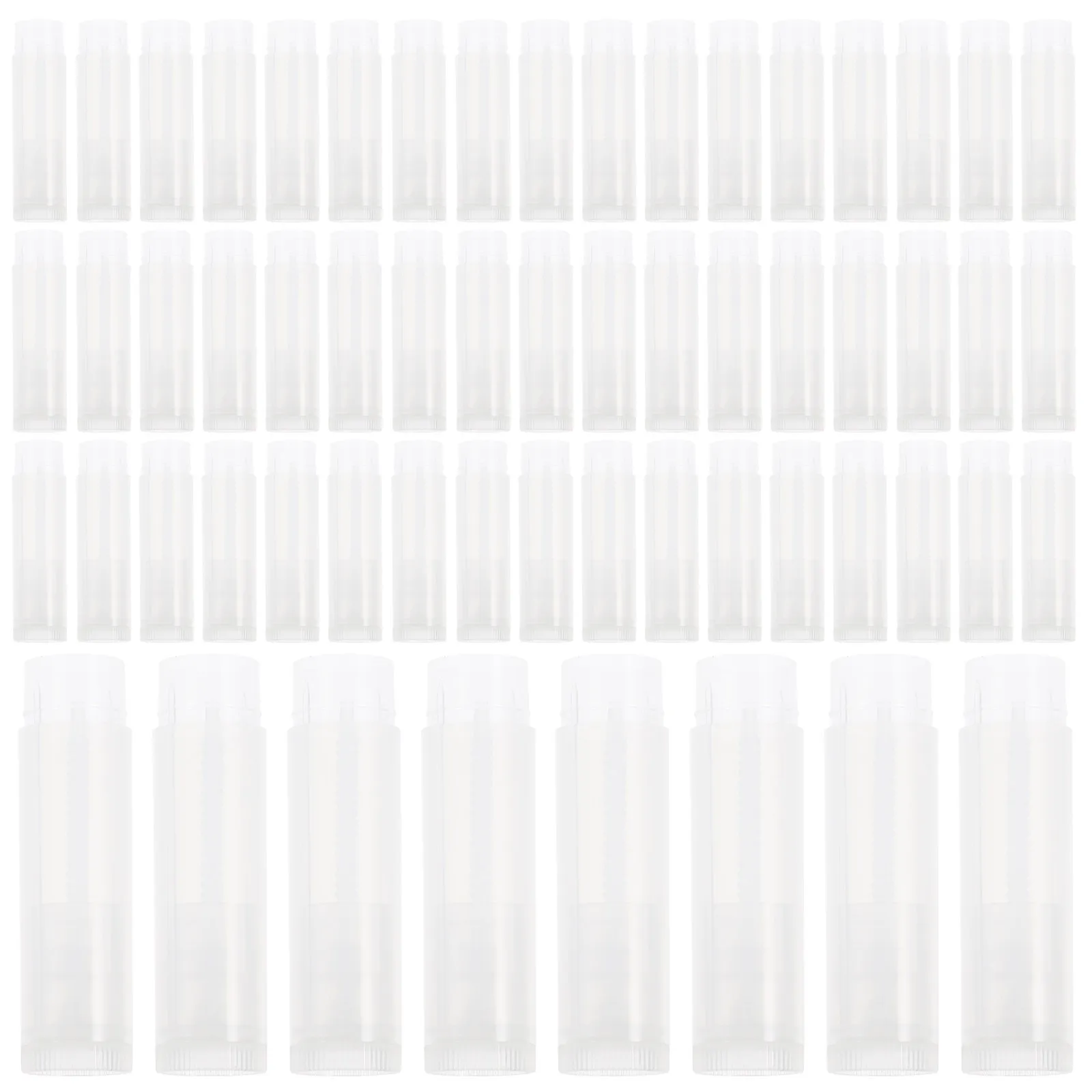 100 stuks lippenbalsem tubes push-wielmechanisme DIY lege containers doppen lichtgewicht duurzame lipcontainer tubes