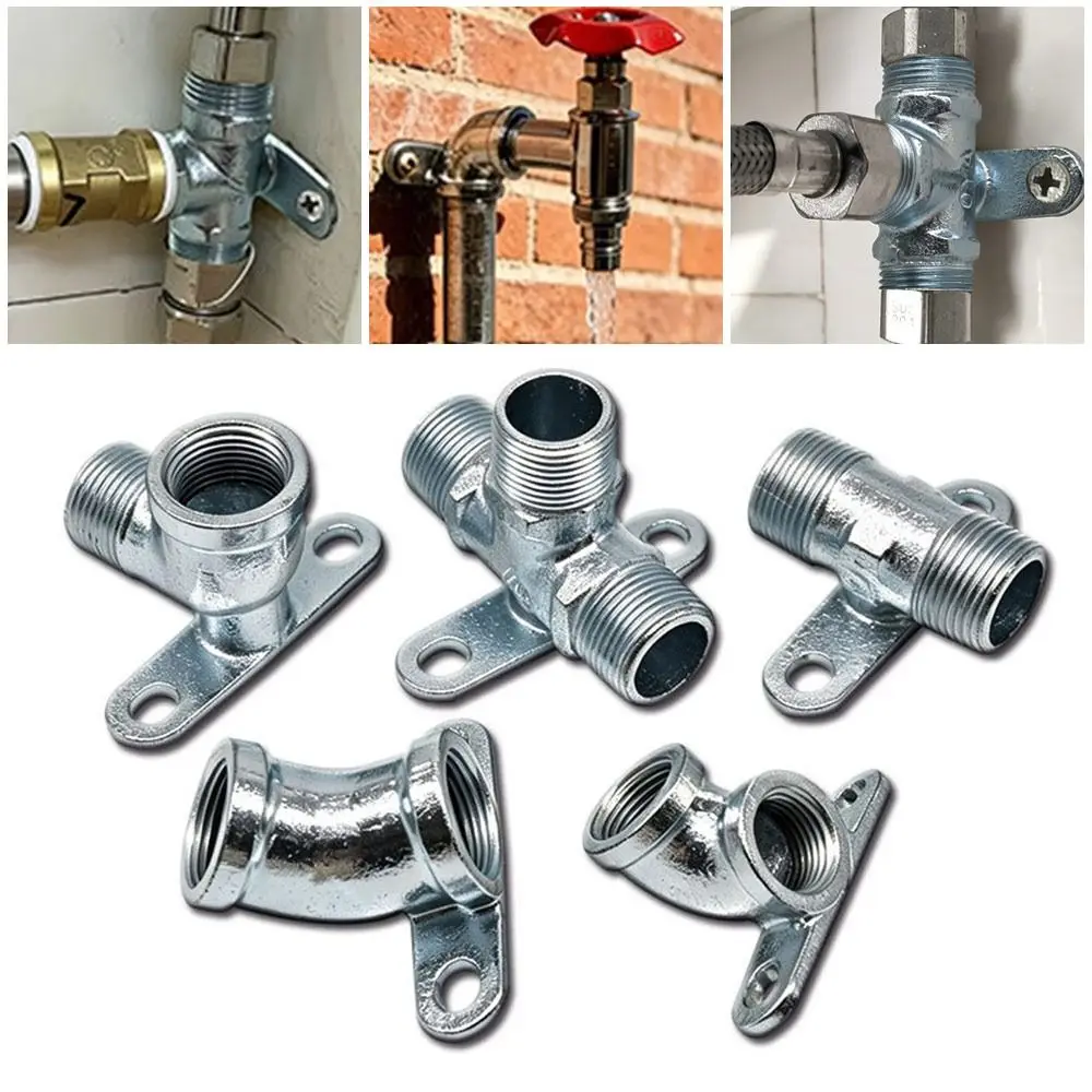 Malleable Cast Iron Wall Mount Pipe Fitting Threaded Connection 1/2
