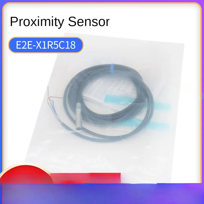 The original genuine proximity switch E2E-X1R5C18 replaces the E2E-X1R5E1 sensor embedded DC 3-wire