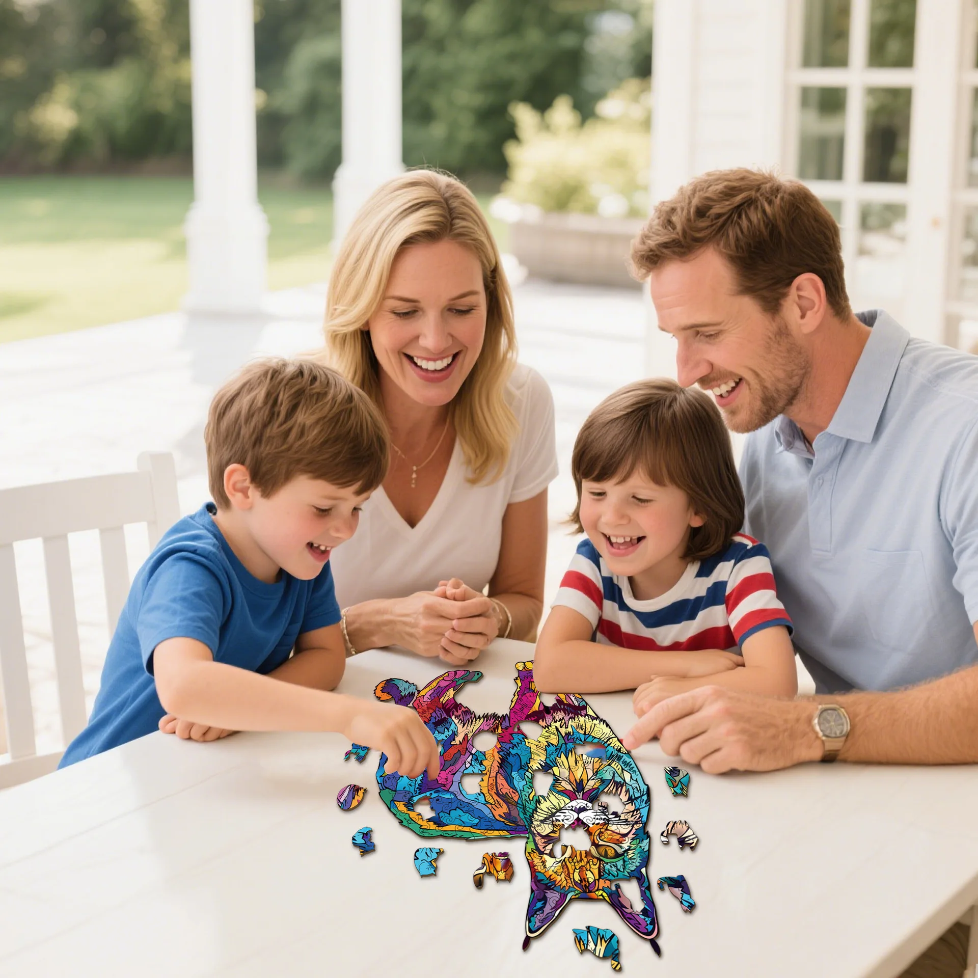 108/160 Stück hölzernes Katzenpuzzle, unregelmäßiges katzenförmiges Puzzle, stressabbauendes Spiel, Geburtstag, Weihnachtsgeschenke, lustiges Lernspielzeug