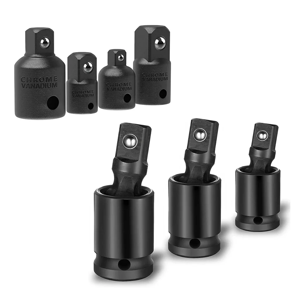 Socket Convertor Adaptor Reducer Set 1/2 To 3/8 3/8 To 1/4 3/4 To 1/2 Impact Drive Socket Adaptor Repair Tools