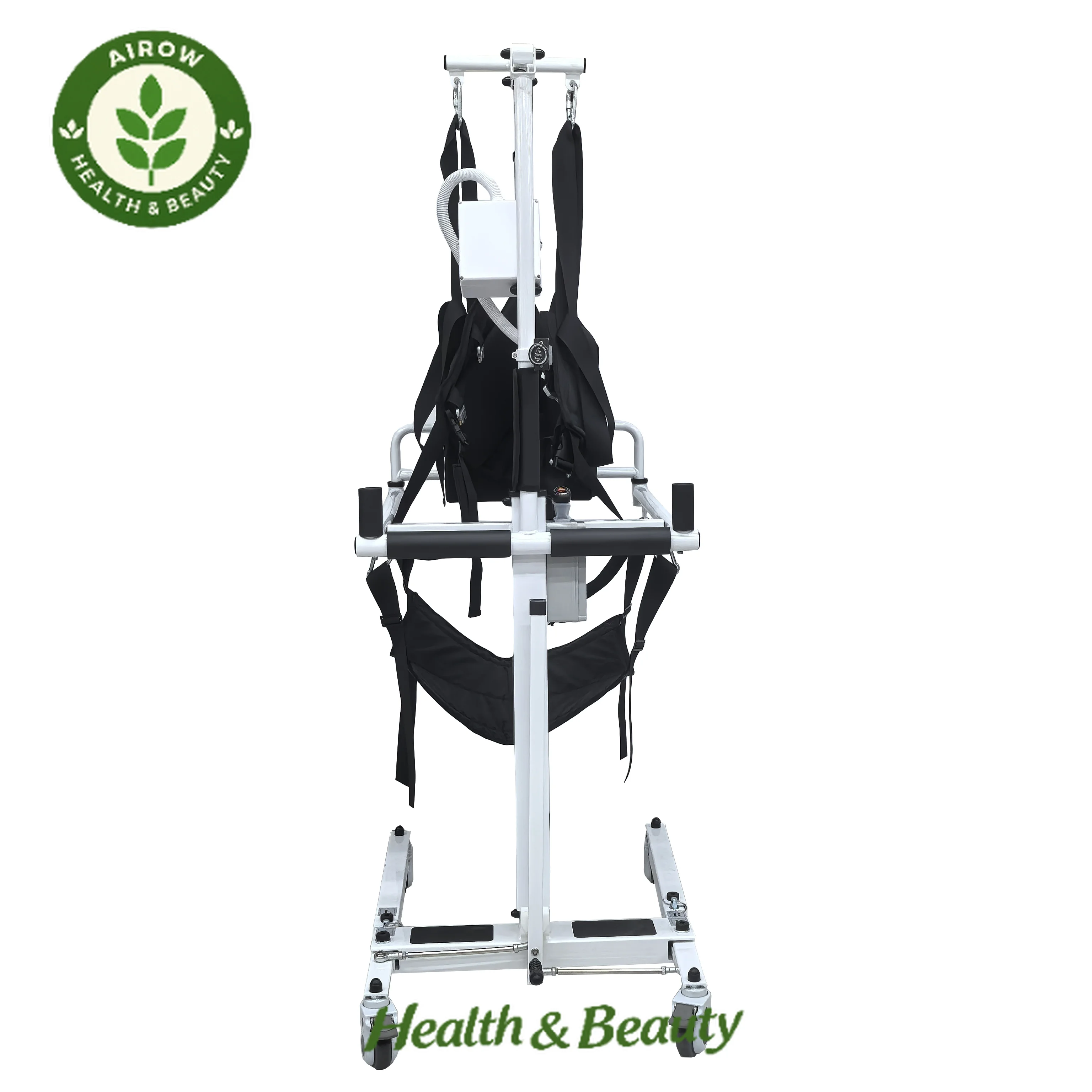 AIROW Wheel Chair Patient Lift Assist Medical Transfer Device Foldable Design 135KG Capacity for Disabled Move Car Toilet