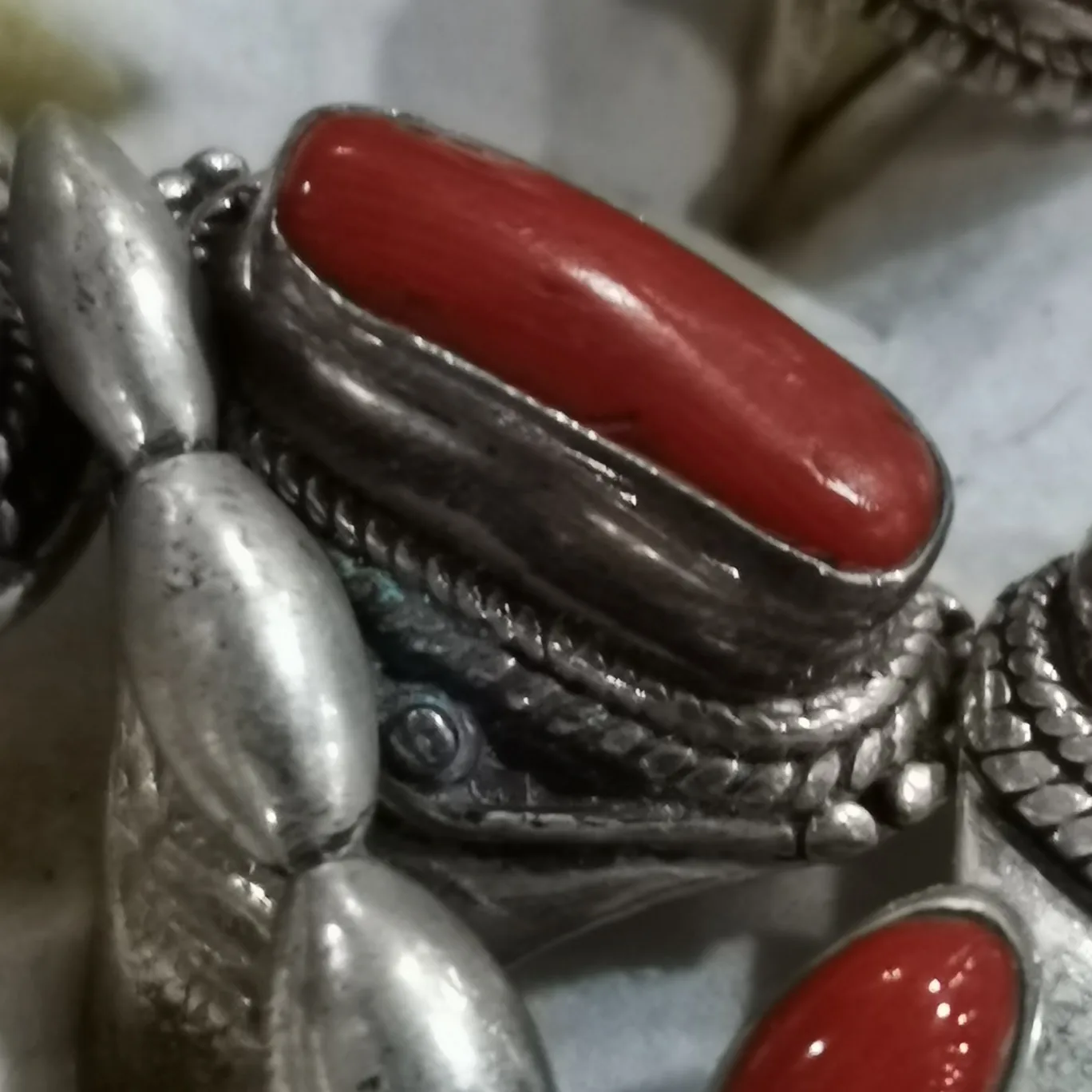 

1Pcs/Lot Natural Red Coral Ring 925 Sterling Silver Adjustable Size Man Woman Jewelry Anillos Mujer Bague Bijoux Handmade Ethnic